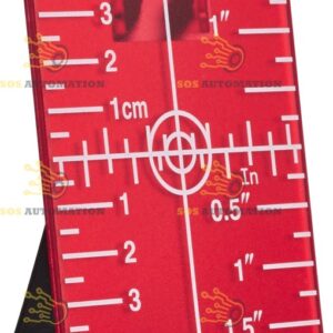 Stanley 1-77-170 Cible Magnétique Réfléchissante Gt1 - Permet Le Nivellement De Supports Muraux - 100 X 70Mm - Rouge